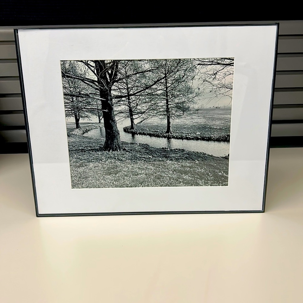8x10 photo with frame and white trim.